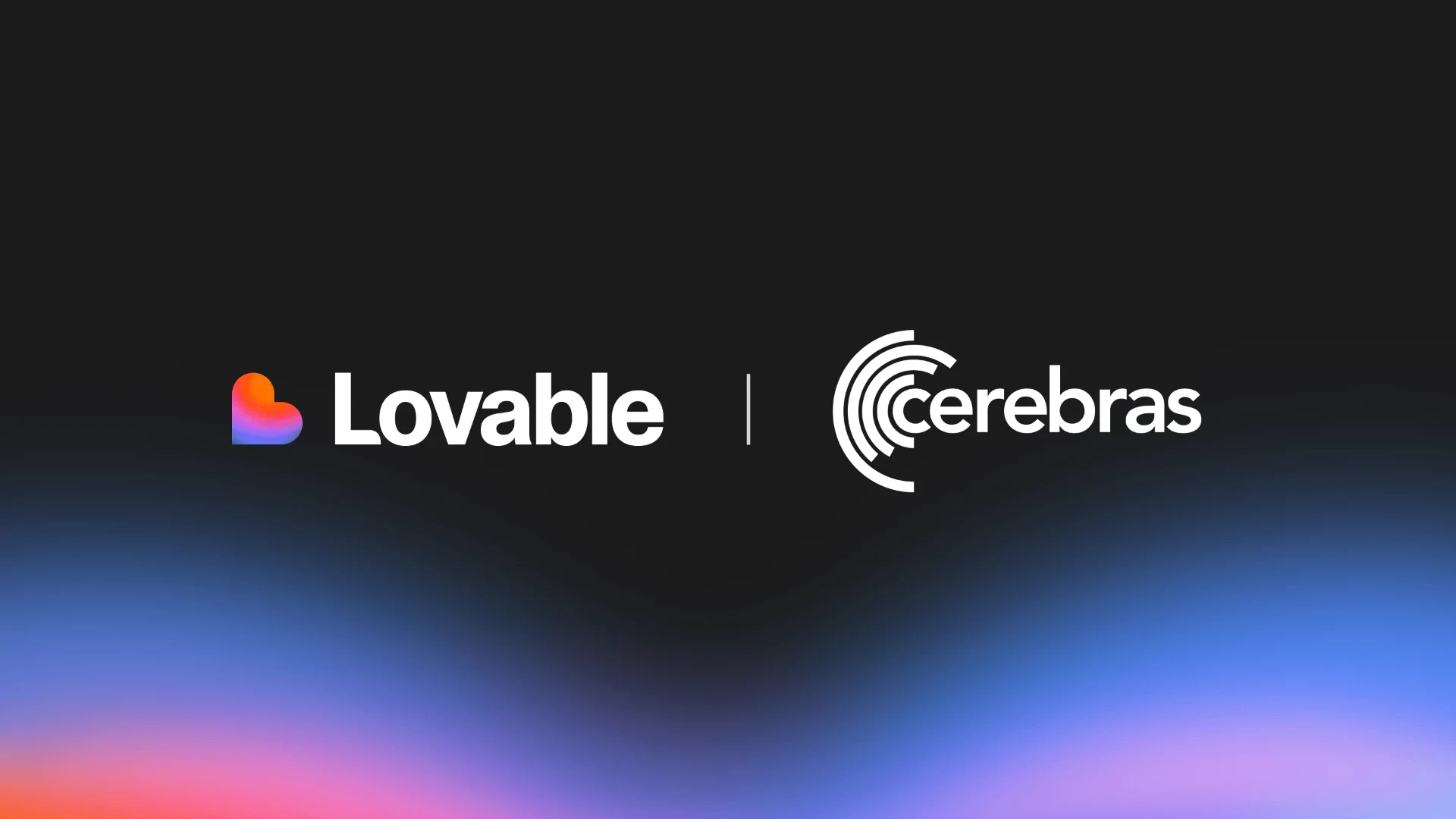 Lovable 앱 빌더 프로덕트 화면 또는 파트너십 발표 이미지